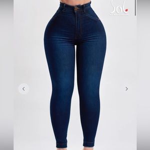Sol beauty and care Jeans Push Up Jeans Blue Pearl Size: 4/12